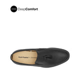 Nunzio Tassel Men's Shoes - Black Leather