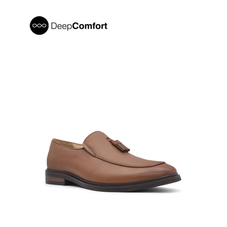 Nunzio Tassel Men's Shoes - Tan Leather