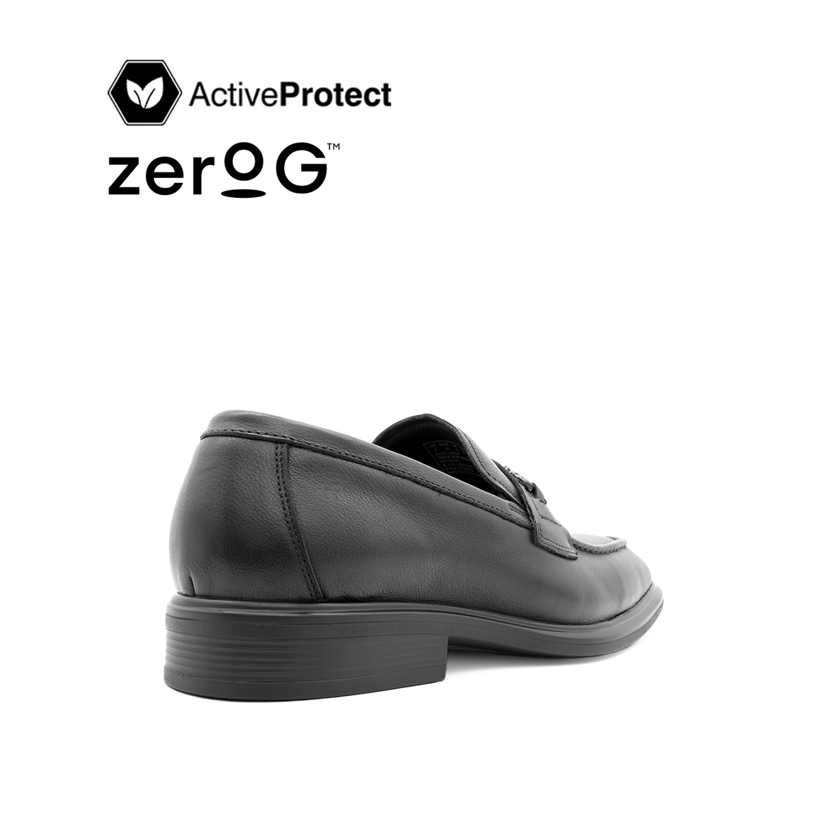 Osrik Slip On Bit Men's Shoes - Black Leather
