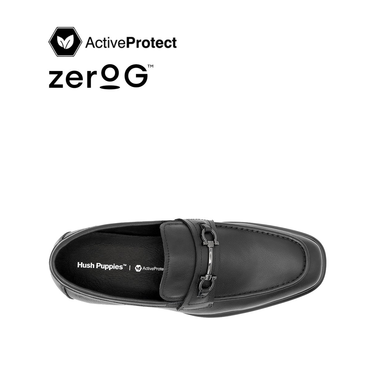 Osrik Slip On Bit Men's Shoes - Black Leather