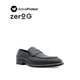 Osrik Slip On Penny Men's Shoes - Black Leather