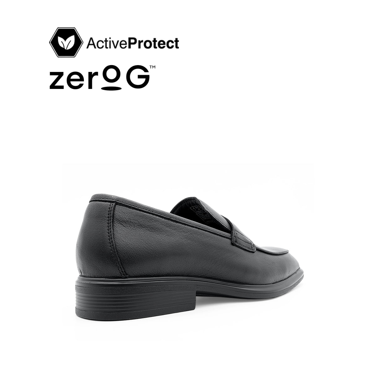 Osrik Slip On Penny Men's Shoes - Black Leather