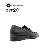 Osrik Slip On Penny Men's Shoes - Black Leather