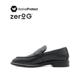 Osrik Slip On Penny Men's Shoes - Black Leather