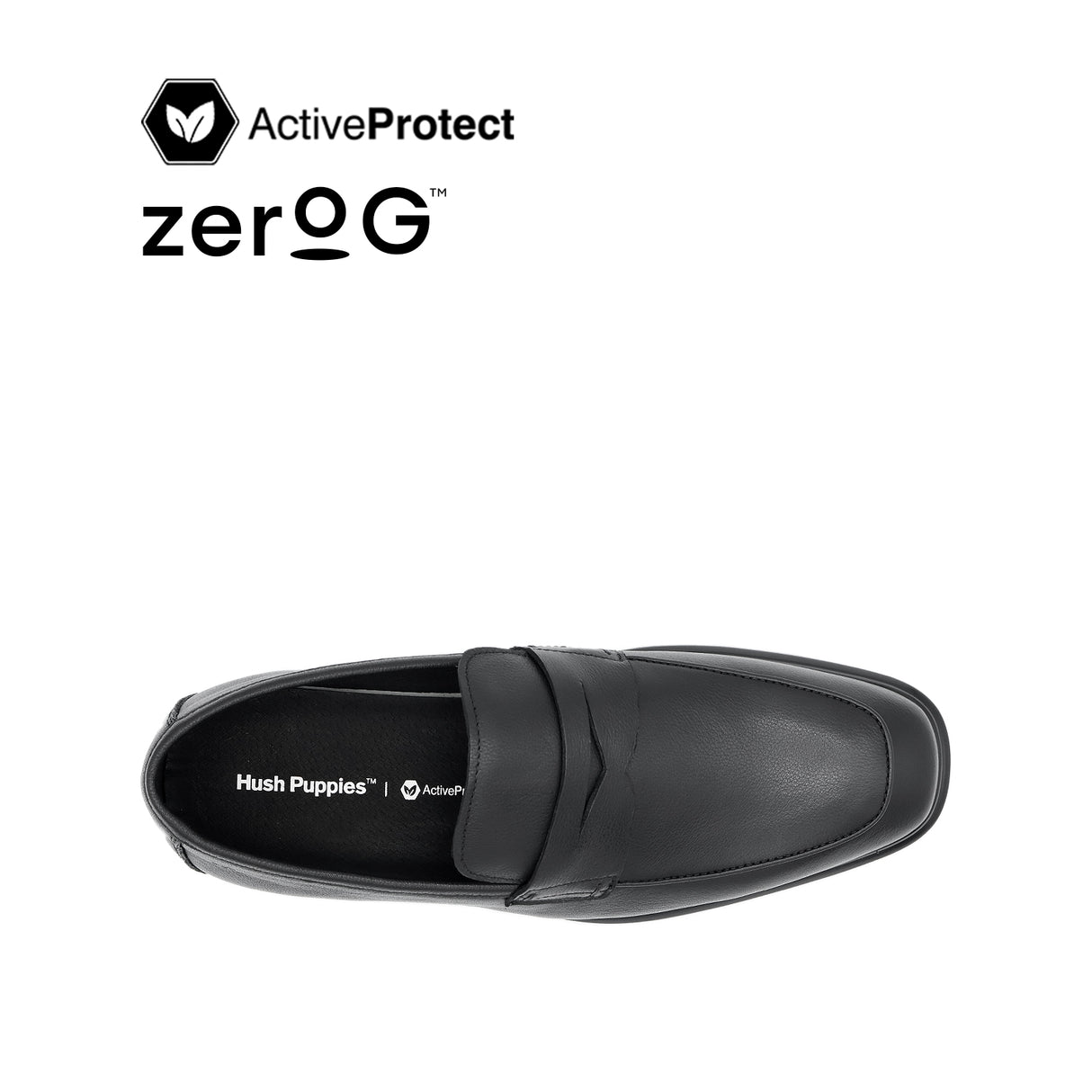 Osrik Slip On Penny Men's Shoes - Black Leather