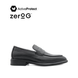 Osrik Slip On Penny Men's Shoes - Black Leather