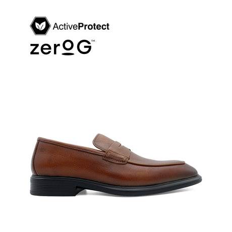 Osrik Slip On Penny Men's Shoes - Tan Leather