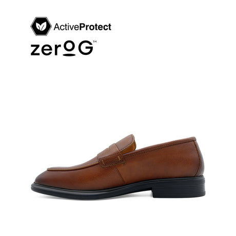Osrik Slip On Penny Men's Shoes - Tan Leather