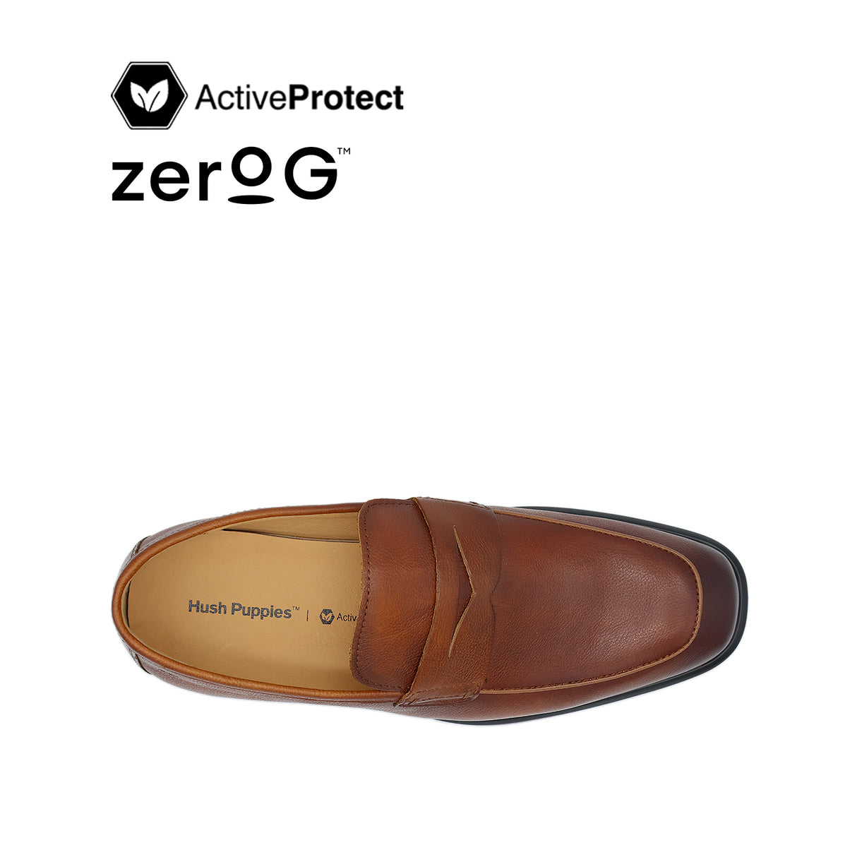Osrik Slip On Penny Men's Shoes - Tan Leather