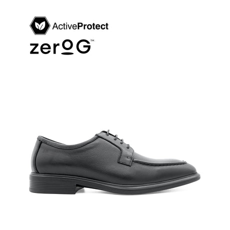Osrik Lace Up Apron Toe Men's Shoes - Black Leather