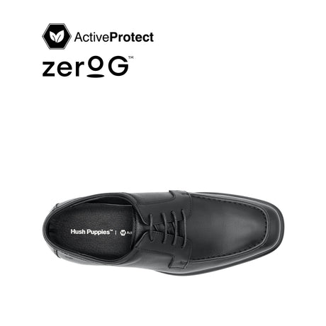 Osrik Lace Up Apron Toe Men's Shoes - Black Leather