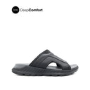 Rush Slides Men's Sandals - Black Leather