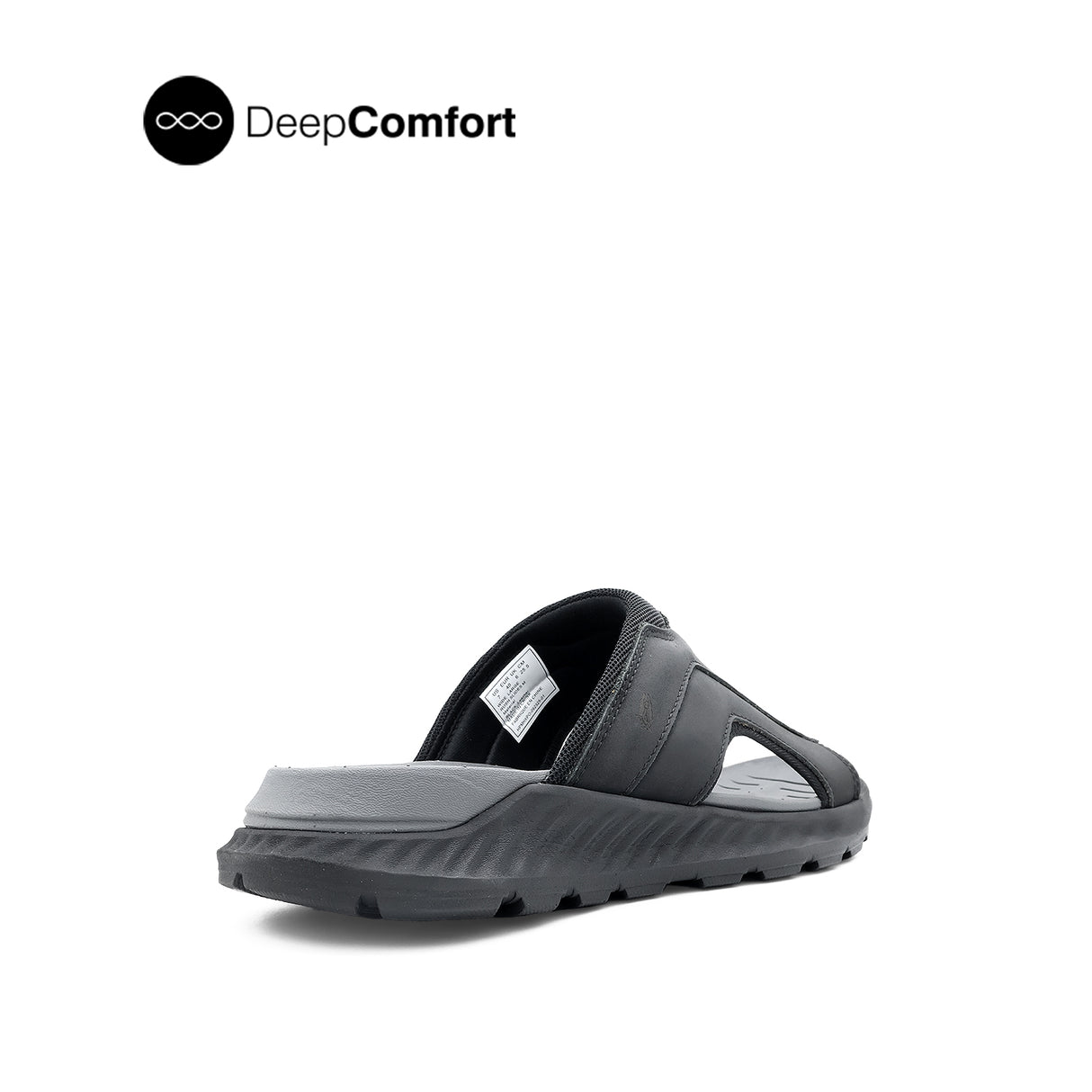 Rush Slides Men's Sandals - Black Leather