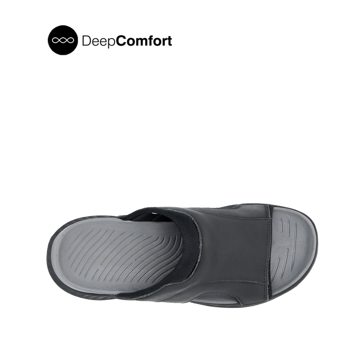 Rush Slides Men's Sandals - Black Leather