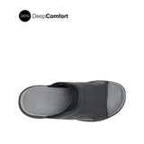 Rush Slides Men's Sandals - Black Leather