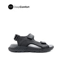 Rush Backstrap Men's Sandals - Black Leather