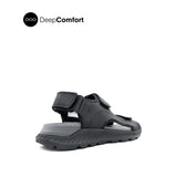 Rush Backstrap Men's Sandals - Black Leather