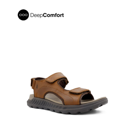 Rush Backstrap Men's Sandals - Tan Tumbled Leather