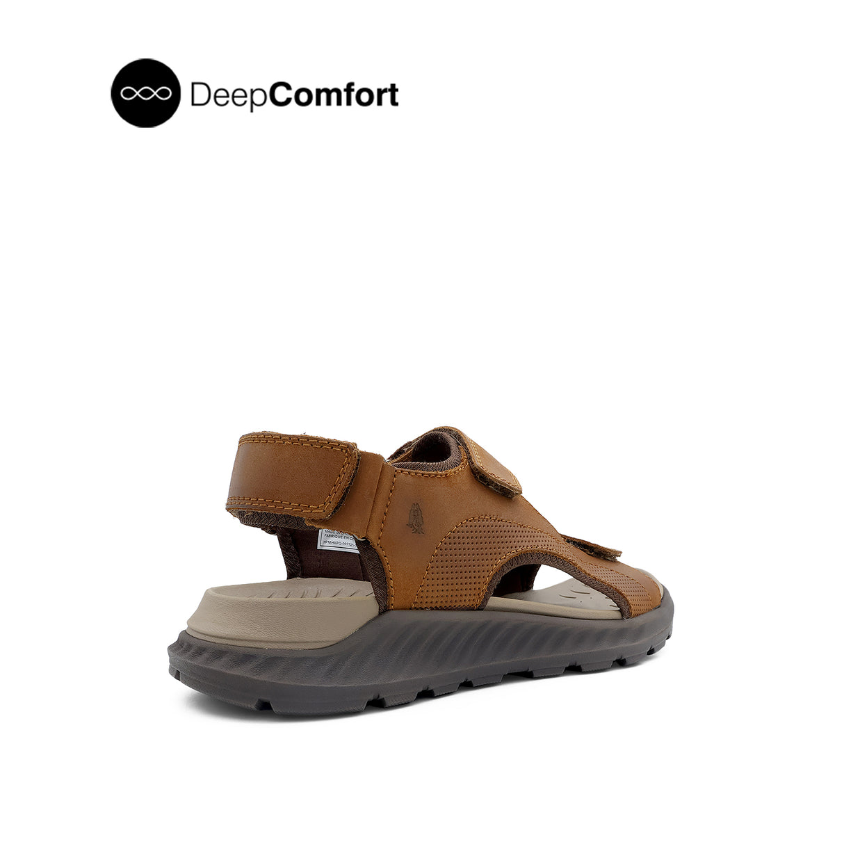 Rush Backstrap Men's Sandals - Tan Tumbled Leather