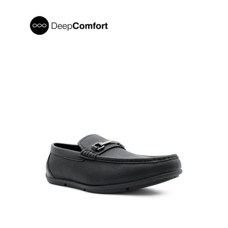 Schylar Metal Bit Men's Shoes - Black Leather