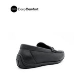Schylar Metal Bit Men's Shoes - Black Leather