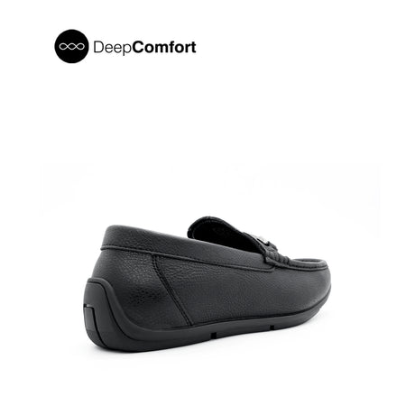 Schylar Metal Bit Men's Shoes - Black Leather