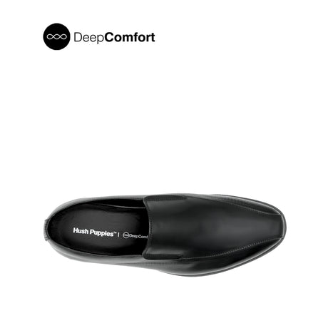 Nunzio Slip On BT Men's Shoes - Black Leather Hush Puppies Philippines