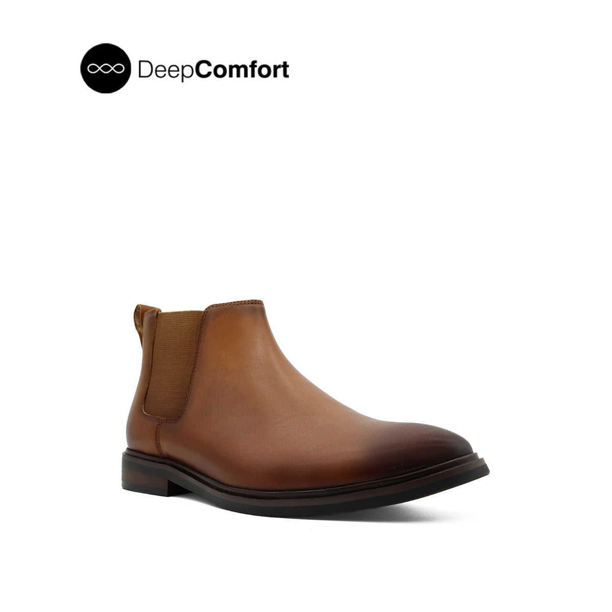 Nunzio Chelsea PT Men's Boots - Deep Tan Leather Hush Puppies Philippines