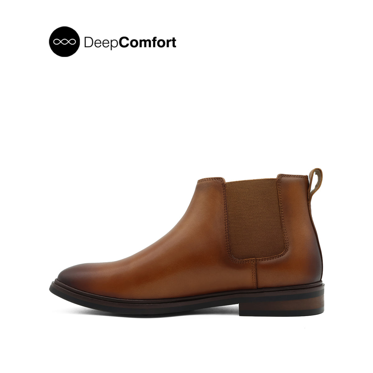 Nunzio Chelsea PT Men's Boots - Deep Tan Leather Hush Puppies Philippines