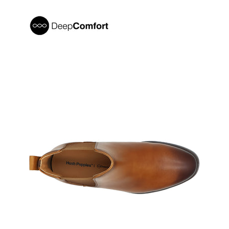 Nunzio Chelsea PT Men's Boots - Deep Tan Leather Hush Puppies Philippines