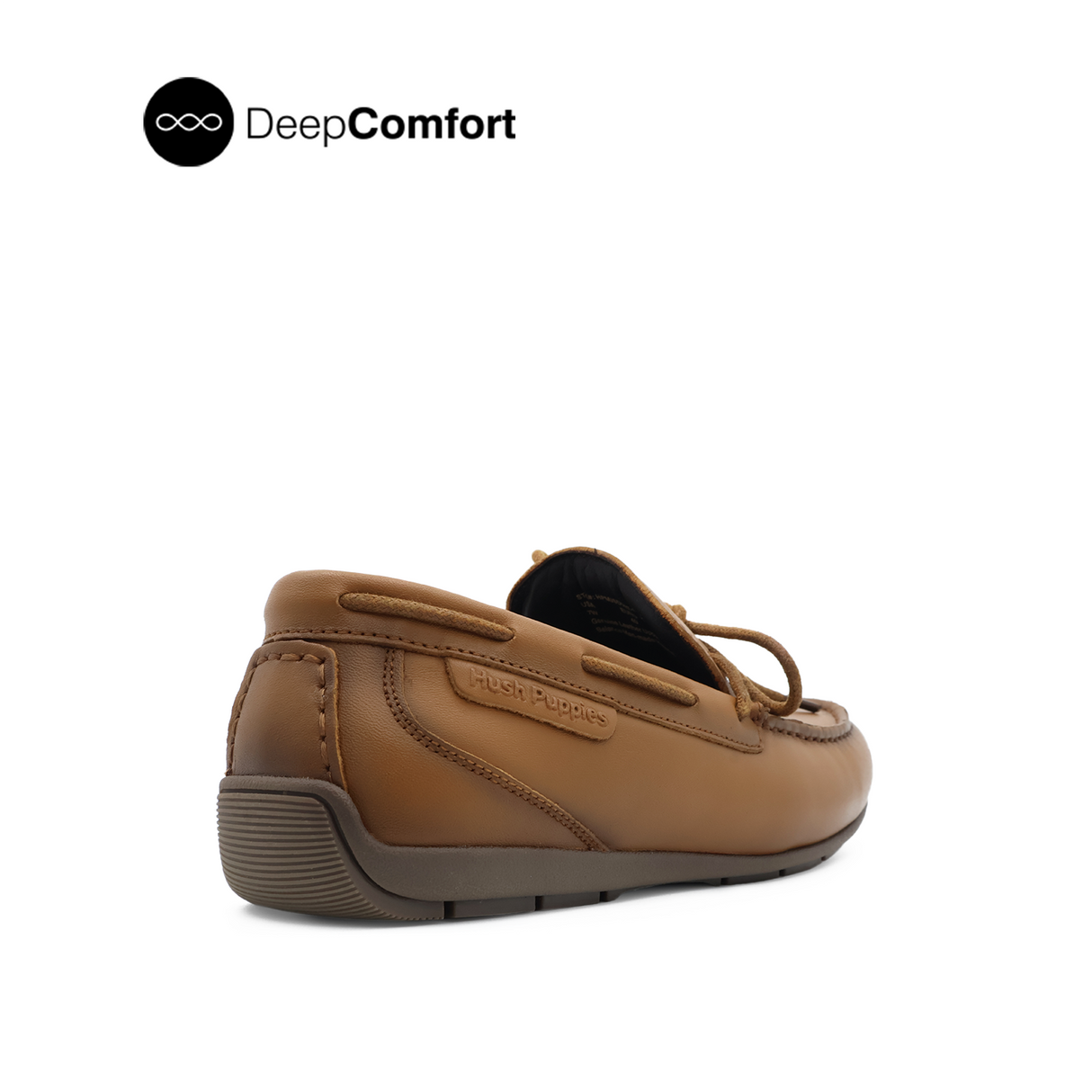 Raven Slip On Tie Men's Shoes - Dark Tan Leather