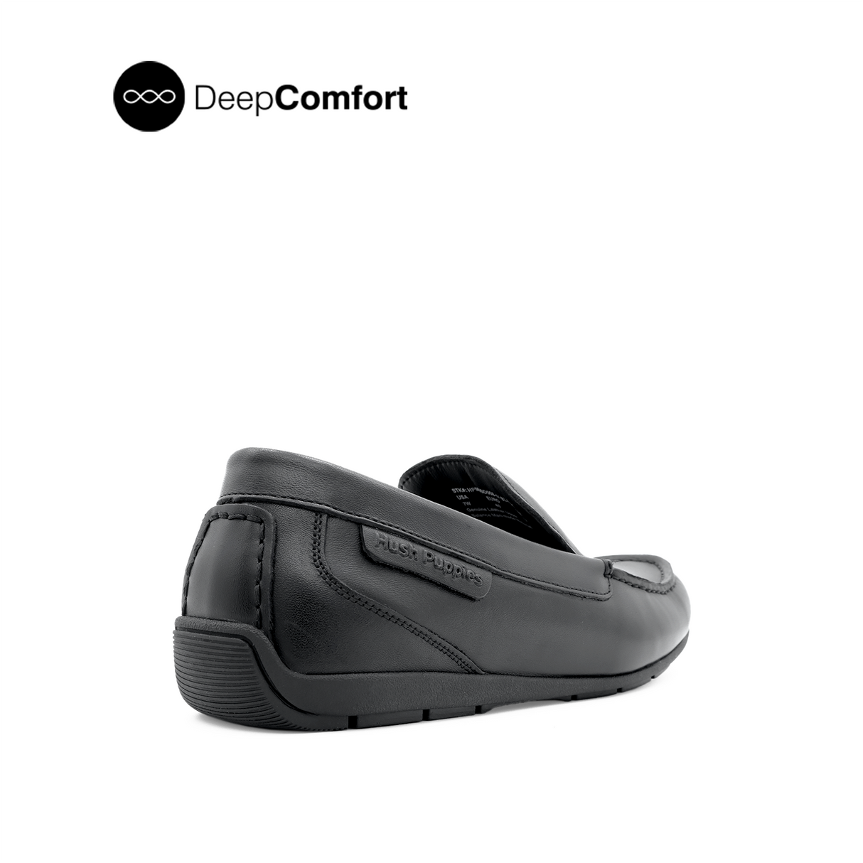 Raven Slip On Mocc Toe Men's Shoes - Black Leather