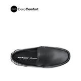 Raven Slip On Mocc Toe Men's Shoes - Black Leather