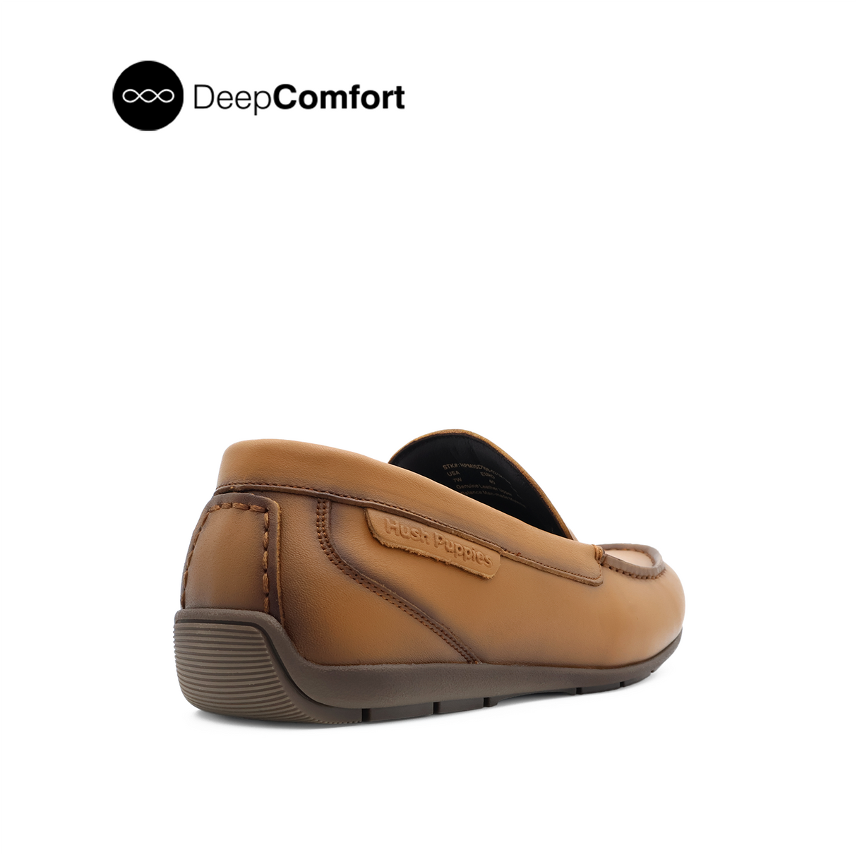 Raven Slip On Mocc Toe Men's Shoes - Dark Tan Leather