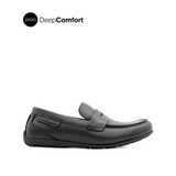 Raven Slip On Penny Men's Shoes - Black
