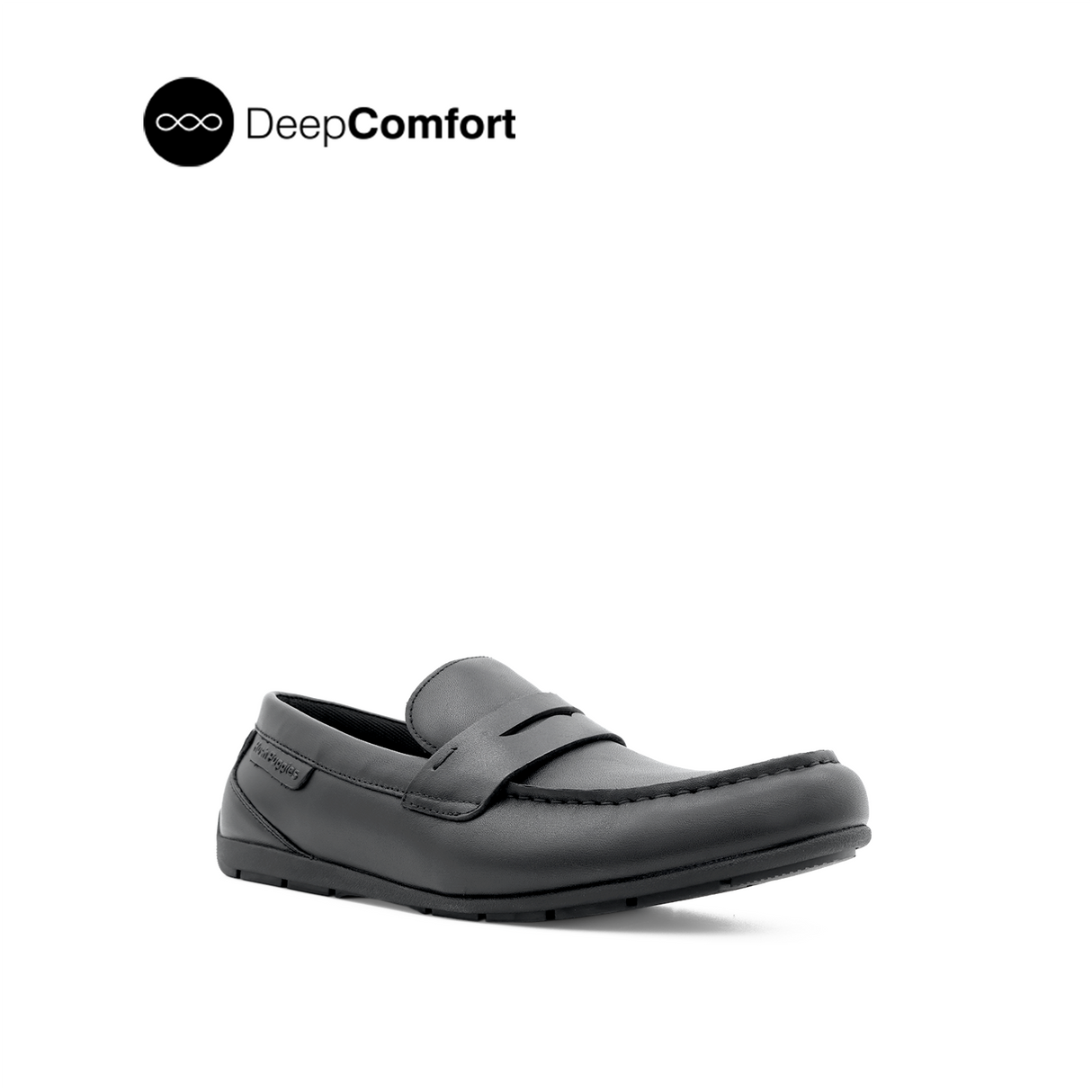 Raven Slip On Penny Men's Shoes - Black