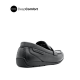 Raven Slip On Penny Men's Shoes - Black