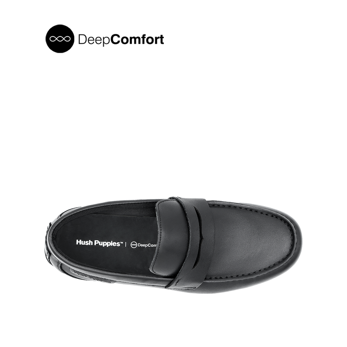 Raven Slip On Penny Men's Shoes - Black