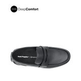 Raven Slip On Penny Men's Shoes - Black