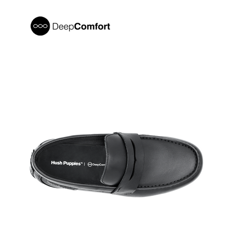 Raven Slip On Penny Men's Shoes - Black