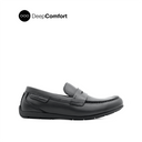 Raven Slip On Penny Men's Shoes - Black