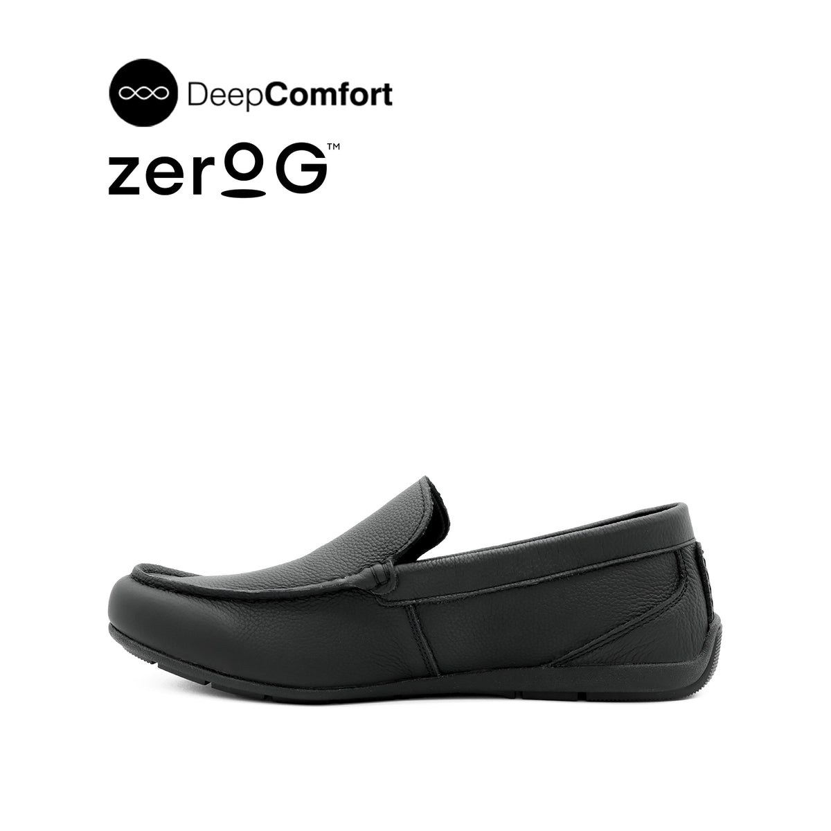Raven Venetian Men's Shoes - Black Leather Hush Puppies Philippines
