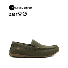 Raven Venetian Men's Shoes - Olive Leather Hush Puppies Philippines
