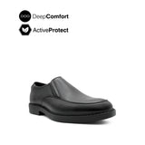 Salvador Slip On AT Men's Shoes - Black Leather Hush Puppies Philippines
