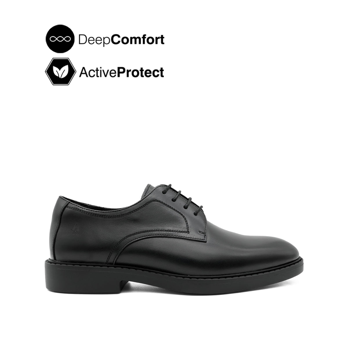 Salvador Lace Up PT Men's Shoes - Black Leather Hush Puppies Philippines