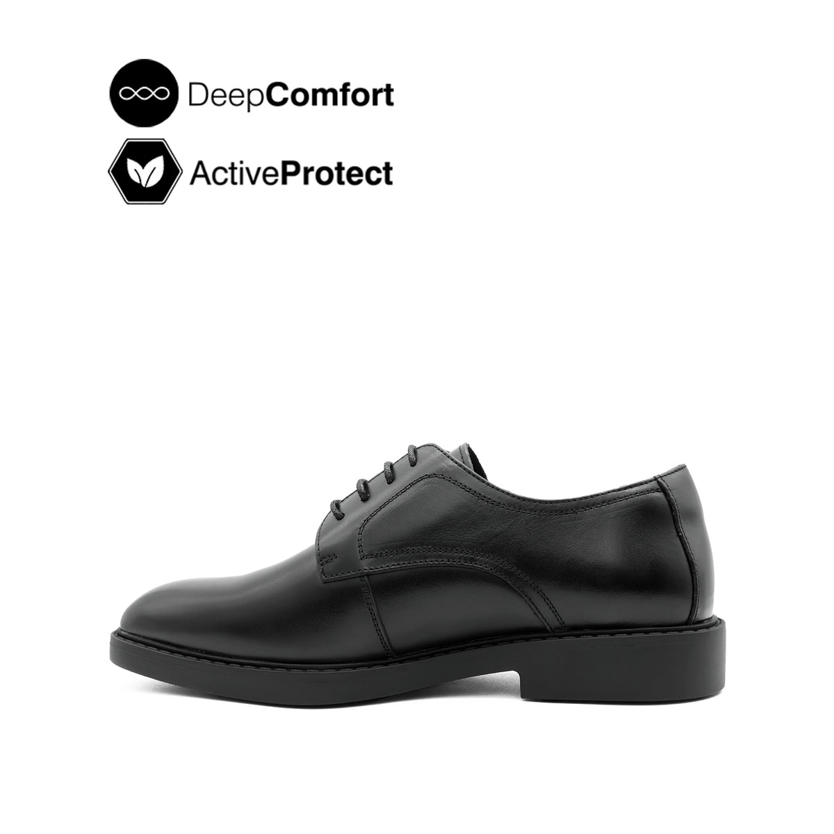 Salvador Lace Up PT Men's Shoes - Black Leather Hush Puppies Philippines