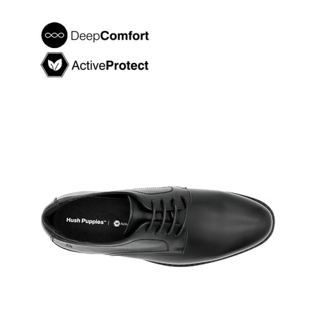 Salvador Lace Up PT Men's Shoes - Black Leather Hush Puppies Philippines