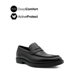 Salvador Penny Men's Shoes - Black Leather Hush Puppies Philippines