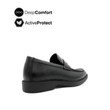 Salvador Penny Men's Shoes - Black Leather Hush Puppies Philippines