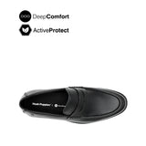 Salvador Penny Men's Shoes - Black Leather Hush Puppies Philippines